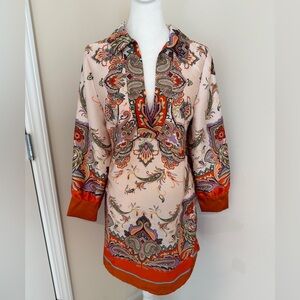 Zara Multicolor Patterned Fabric